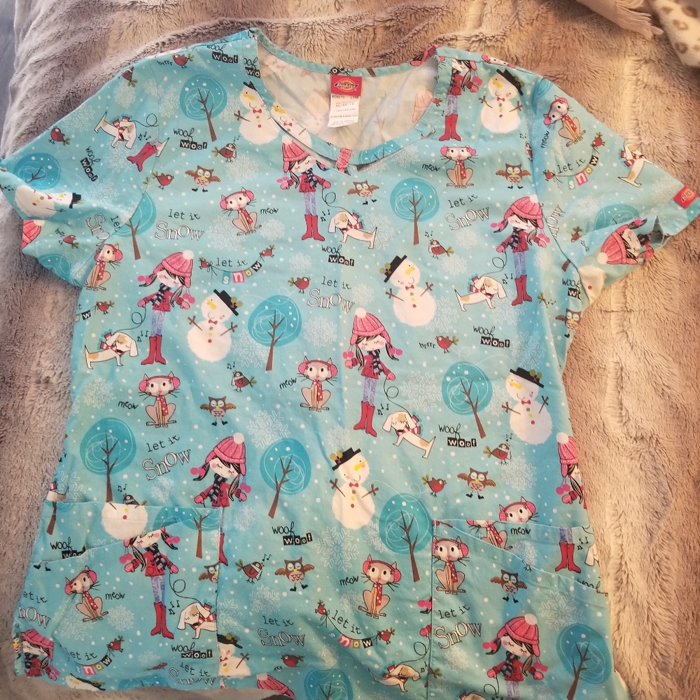 Winter scrub top!